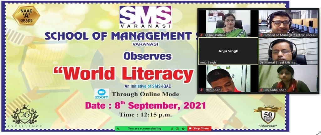 WORLD LITERACY DAY CELEBRATION@SMS Varanasi