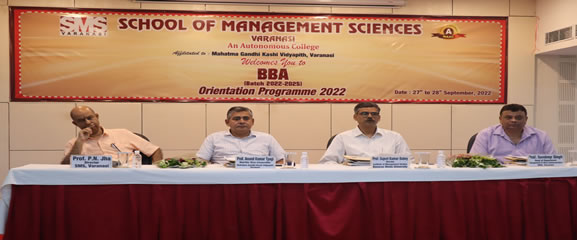 BBA Orientation Programme 2022 @ SMS Varanasi
