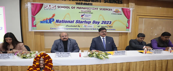 National Startup Day - 2023 Conducted by CCEISD @ SMS Varanasi