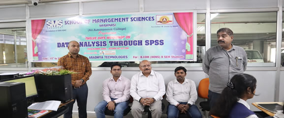 Workshop on Data Analysis through SPSS for the Students of B.Com(H)@ SMS Varanasi