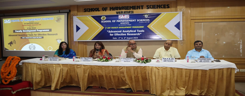 Seven-day Faculty Development Program(2024) started at SMS Varanasi