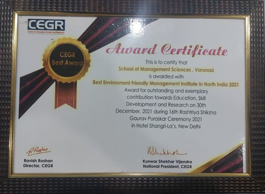 Sms Varanasi Award 2021